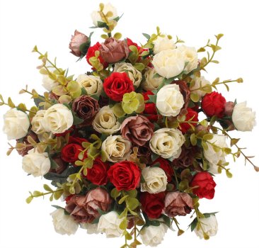 Duovlo Artificial Rose Bouquet