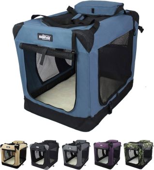 EliteField 3-Door Folding Soft Dog Crate