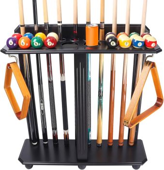 GSE Games & Sports Expert Floor Standing Pool Cue Rack