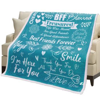 Friends Forever Sherpa Fleece Blanket