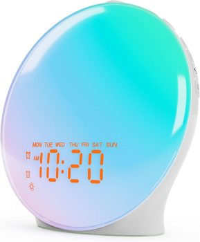 JALL Wake Up Light Sunrise Alarm Clock