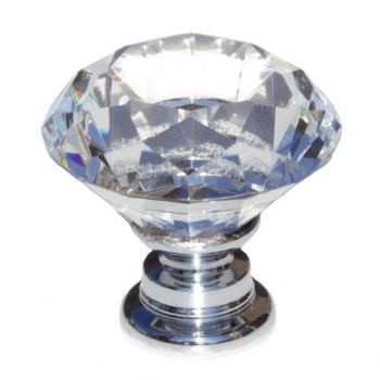 K9 Crystal Glass Cabinet Knob
