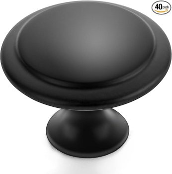 Ravinte Matte Black Cabinet Knob