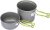 Odoland 16pcs Camping Cookware Set