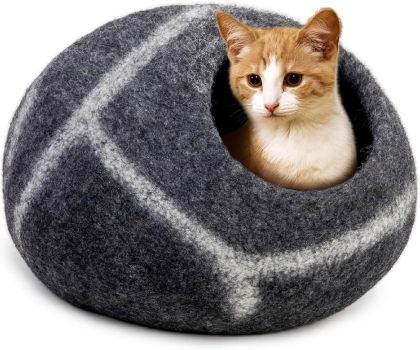 MEOWFIA Premium Felt Cat Cave Bed
