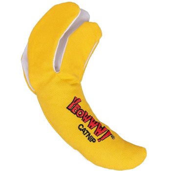 Yeowww! Catnip Toy, Yellow Banana