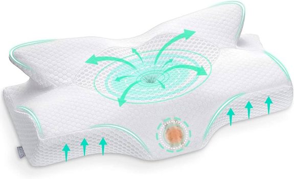 Elviros Memory Foam Cervical Pillow
