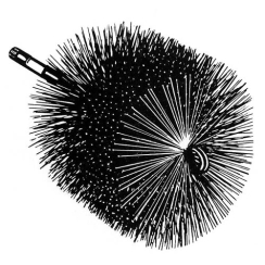 AW Perkins Round Wire Chimney Brush