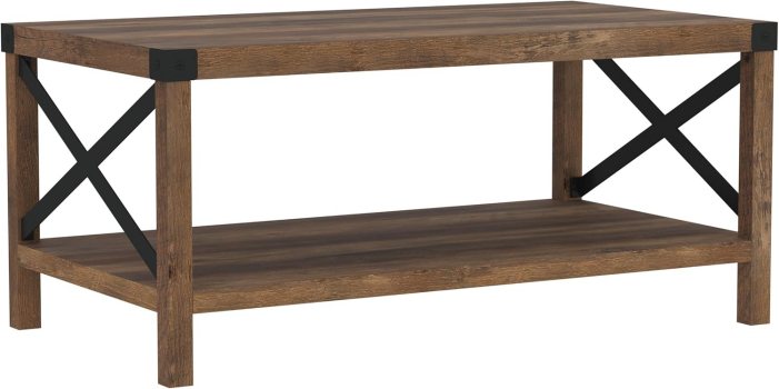 Walker Edison Rustic Farmhouse Coffee Table