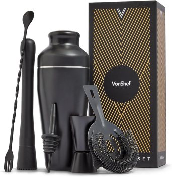 VonShef Parisian Cocktail Shaker Set
