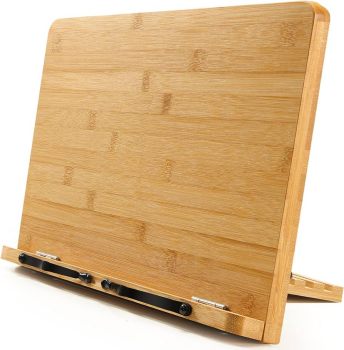 Pipishell Bamboo Cookbook Stand
