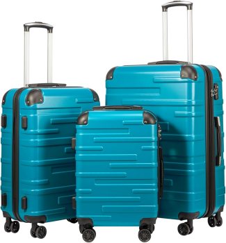 Coolife Expandable Suitcase Set