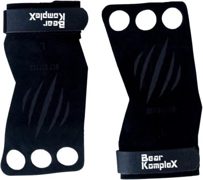 Bear KompleX 3 Hole Leather Hand Grips