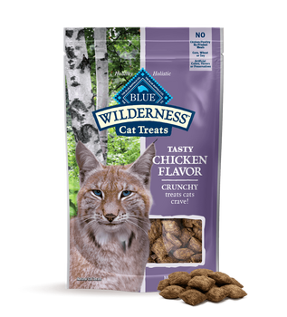 Blue Buffalo BLUE Wilderness Crunchy Cat Treats, Chicken & Turkey