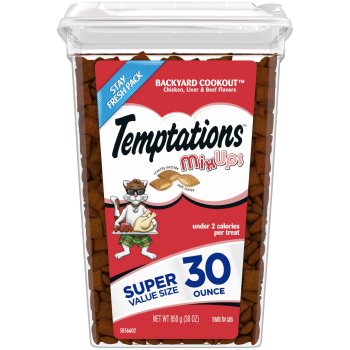 TEMPTATIONS MixUps Crunchy and Soft Cat Treats, Backyard Cookout