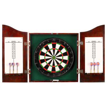 Hathaway Centerpoint Solid Wood Dartboard Cabinet Set