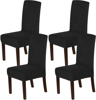 H.VERSAILTEX Velvet Dining Chair Covers