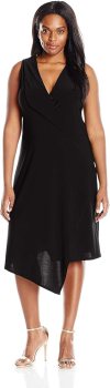 Star Vixen Women's Sleeveless Asymmetrical Hem Dress