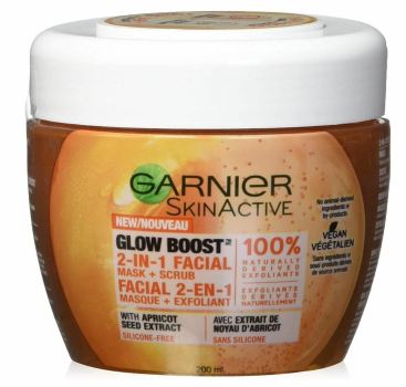 Garnier SkinActive Glow Boost 2-in-1 Facial Mask & Scrub