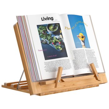 wishacc Bamboo Book Stand