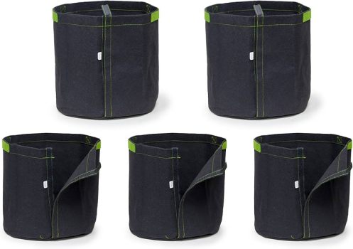 247Garden 5-Pack 5 Gallon Aeration Fabric Pots