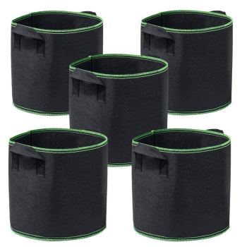 Garden4Ever 5-Pack 5 Gallon Fabric Pots