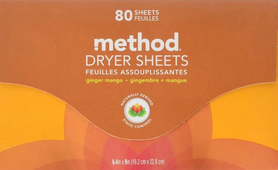 Method Ginger Mango Dryer Sheets