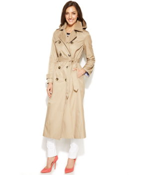 London Fog Double-Breasted Trench Coat