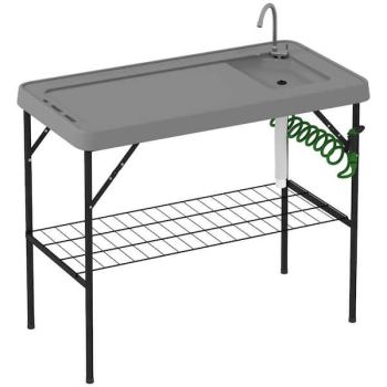 Outsunny Portable Folding Fish Table