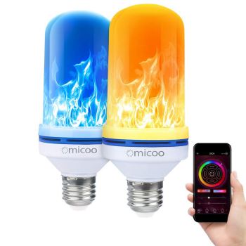 Omicoo Flame Effect Light Bulb