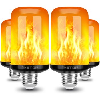 Y-STOP LED Flame Effect Light Bulb