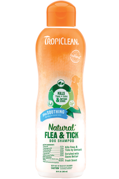 TropiClean Natural Flea & Tick Shampoo Plus Soothing