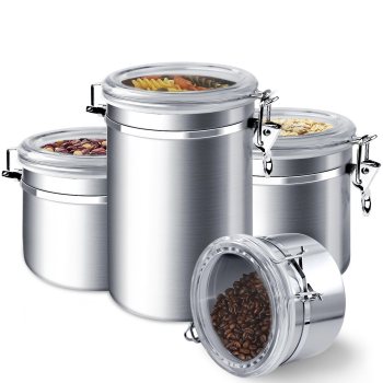 Oggi Stainless Steel Canisters Set