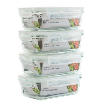 Prep Naturals Glass Meal Prep Containers