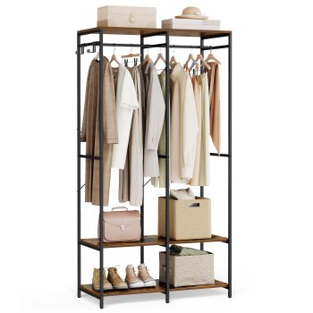 SONGMICS Bamboo Garment Rack