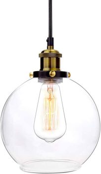 Frideko Home Modern Glass Globe Pendant