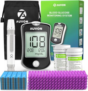 AUVON DS-W Blood Glucose Monitor Kit