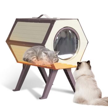 Aivituvin Outdoor Cat House with Heating Pad