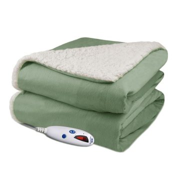 Pure Warmth Sherpa Heated Blanket