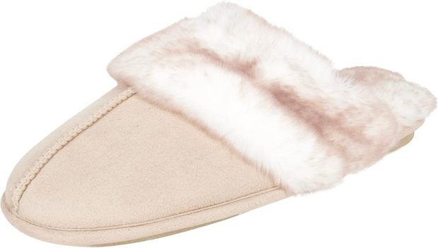 Jessica Simpson Women's Comfy Faux Fur House Slippers