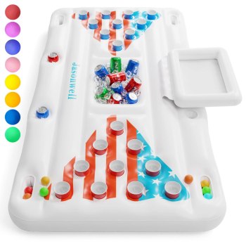 Jasonwell Inflatable Beer Pong Pool Float