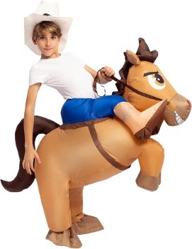 Spooktacular Creations Cowboy Riding Horse