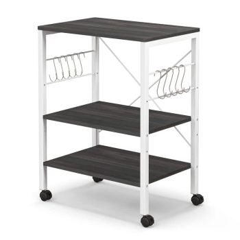 BNSPLY 3 Tier Kitchen Microwave Cart