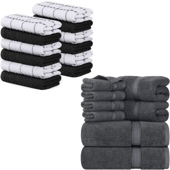 Utopia Kitchen Cotton12-TowelSet