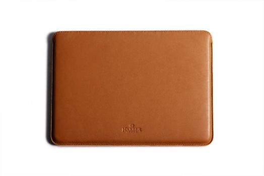 Harber London Slim Leather Laptop Sleeve