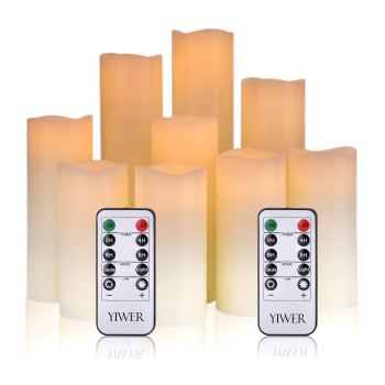 YIWER Real Wax LED Candles