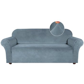 Turquoize Velvet Loveseat Slipcover