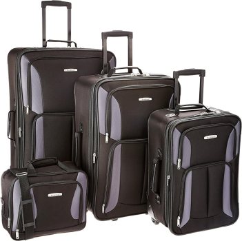 Rockland Journey Softside Upright Luggage Set