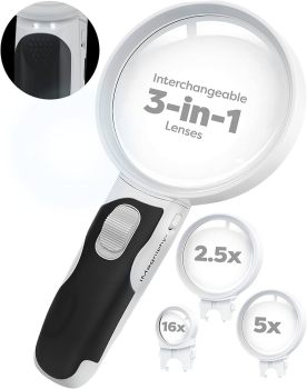 iMagniphy Rechargeable LED Magnifying Lamp