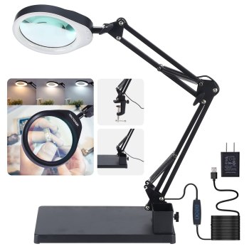 YOCTOSUN LED Magnifying Lamp with Clamp